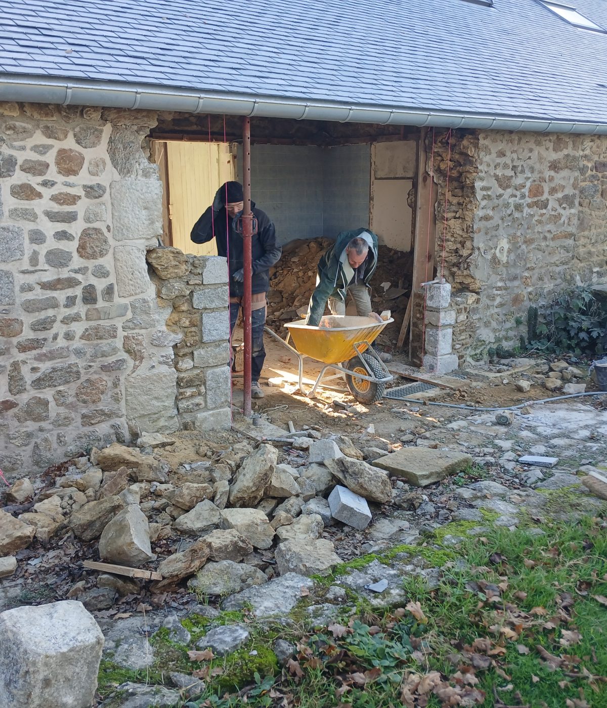 Création d'ouvertures en pierre taillée — savoir-faire Rouxel Maçonnerie