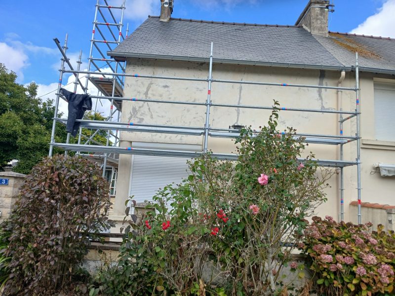 Enduits à la chaux sur murs en pierre